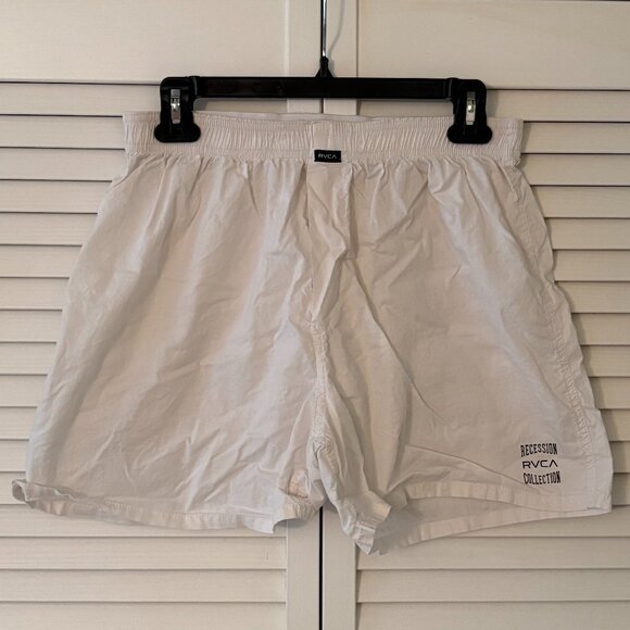 RVCA "Recession Collection" Boxers--White - Picture 1 of 3